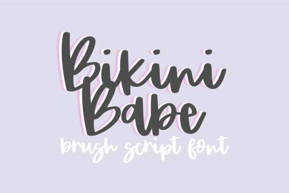 Bikini Babe: A Whimsical Brush Font for Creative Projects