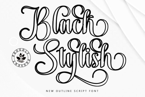 Black Stylish: Modern Luxury in Typography