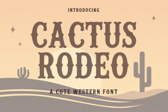 Cactus Rodeo: A Bold Western Font for Modern Design
