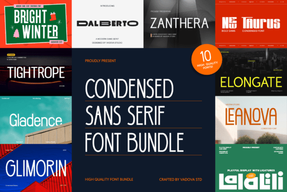 Condensed Sans Serif: Bold, Modern, and Visually Impactful