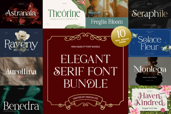 Elegant Serif Bundle: Timeless Typography for Refined Design