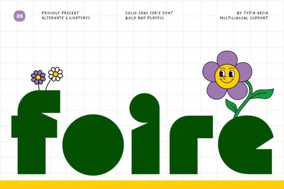 Foire: A Playful Bold Font for Creative Designs