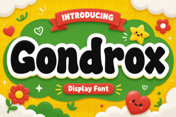 Gondrox: A Playful Font for Bold Designs