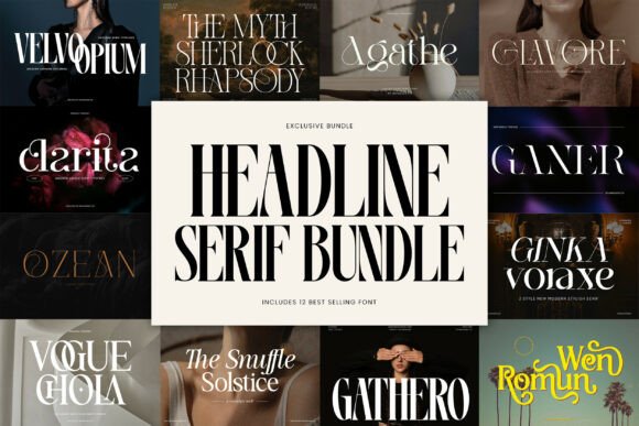 Headline Serif Bundle: Elegant Typography for Designers