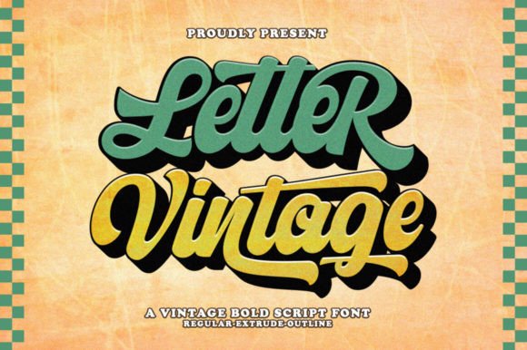 Letter Vintage: A Retro Font with Timeless Appeal