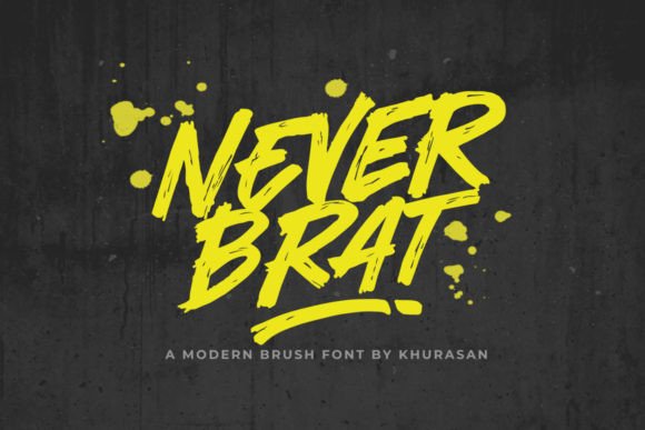 Never Brat: A Quirky Display Font for Creative Designers