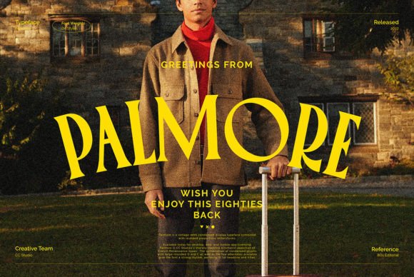 Palmore: A Vintage Display Typeface with Modern Appeal