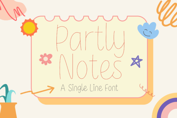 Partly Notes: A Modern Script Font for Elegant Design