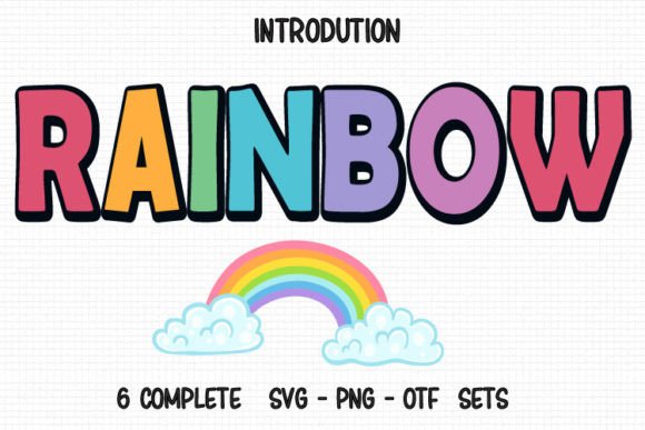 Rainbow: A Playful Font for Creative Expression