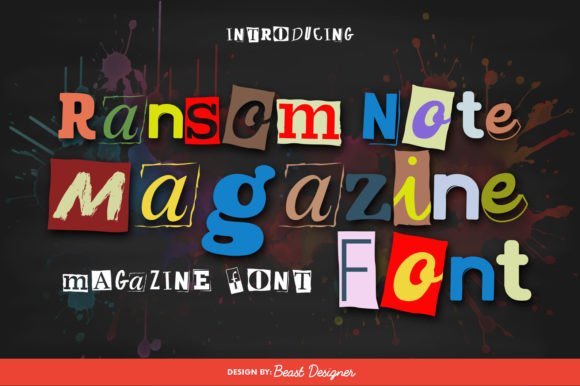 Ransom Note Magazine Style
