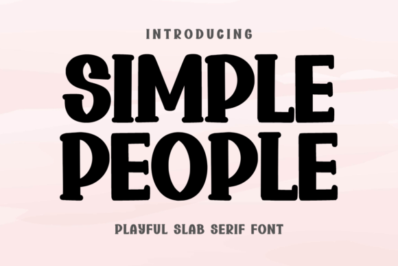 Simple People: A Bold and Playful Font for Eye-Catching Designs