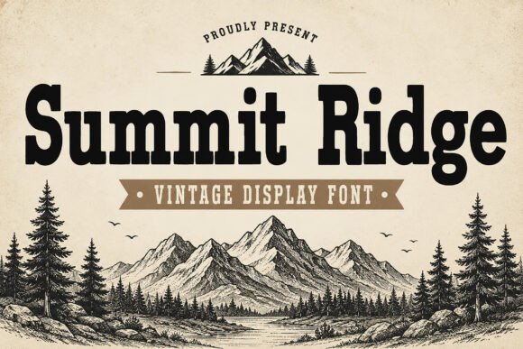 Summit Ridge: Bold Typography for Outdoor Design