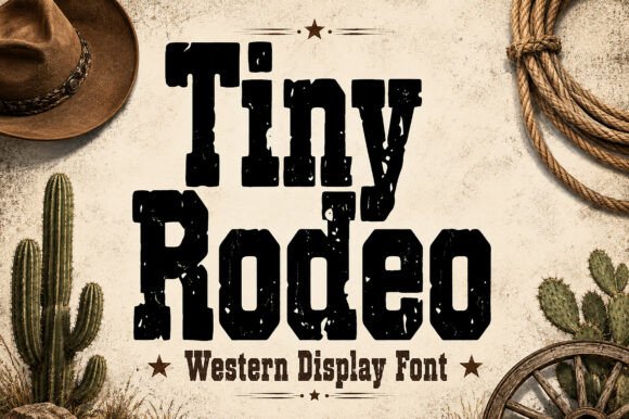 Tiny Rodeo: A Bold Western Display Font for Authentic Branding